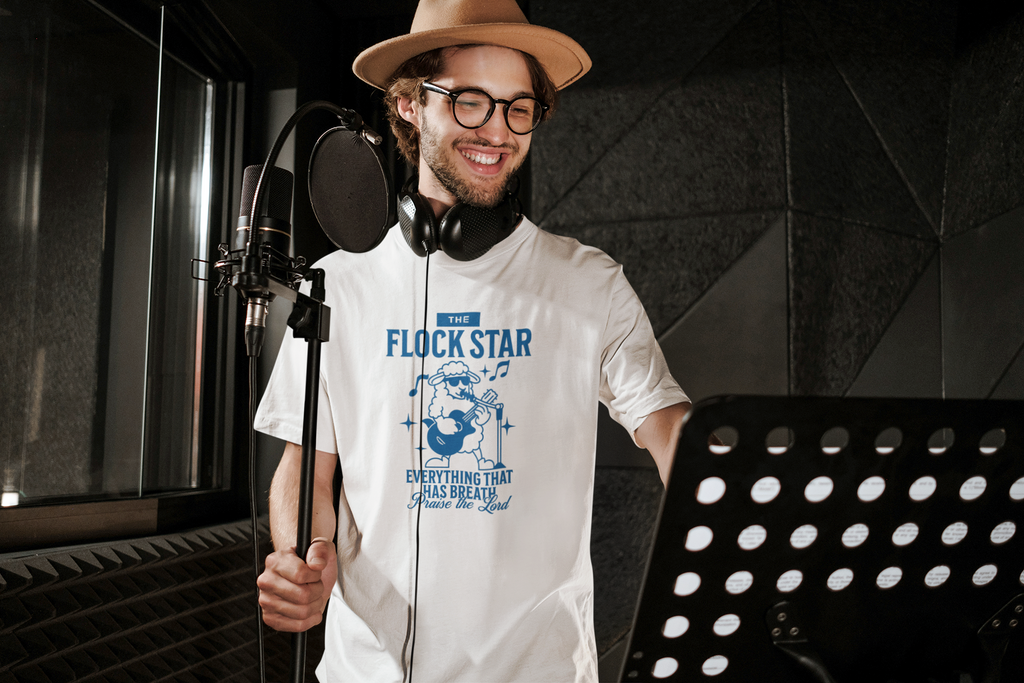Flock Star oversized Christian t-shirt - Eternus Wear