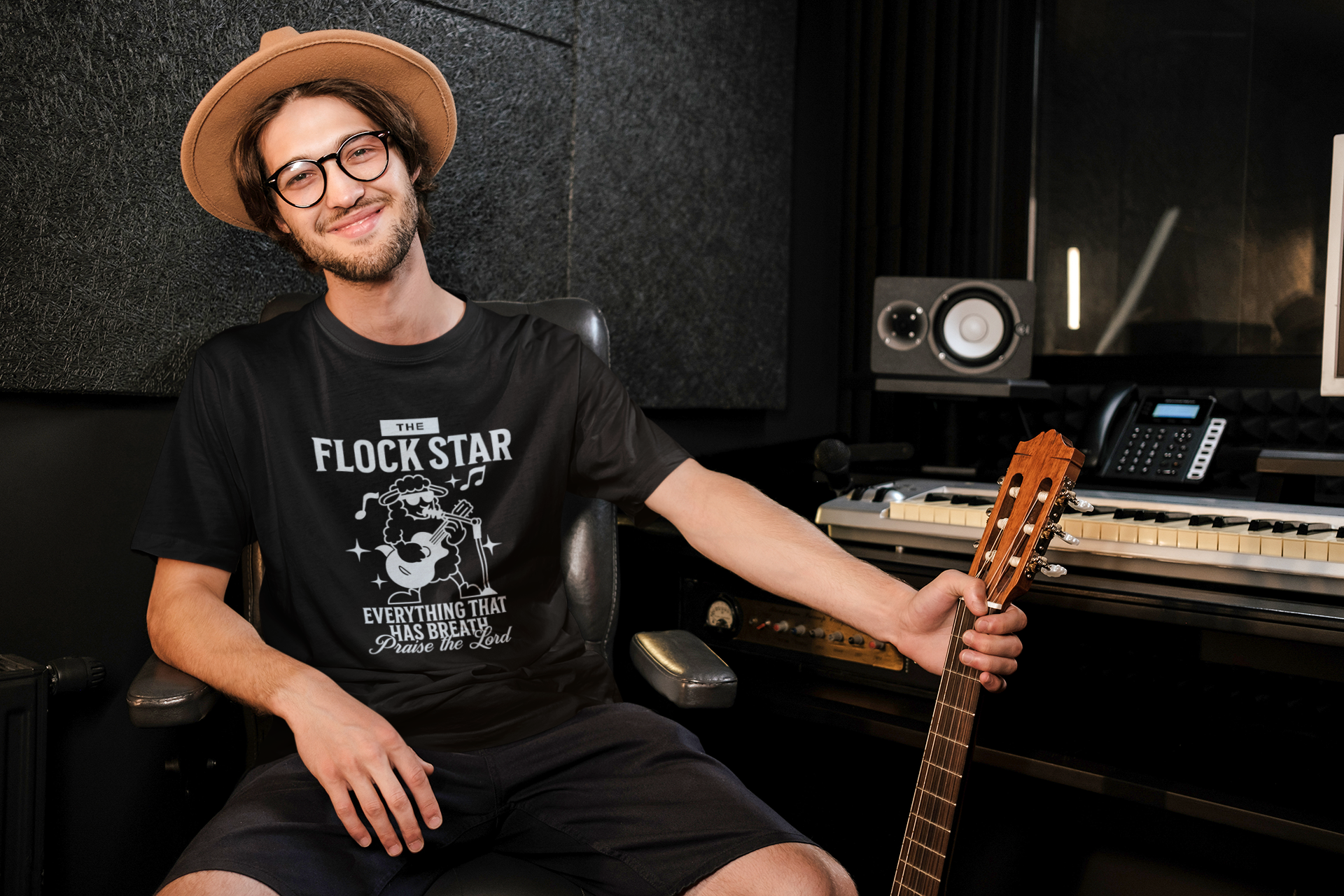 Flock Star Dark Oversized Classic T-Shirt