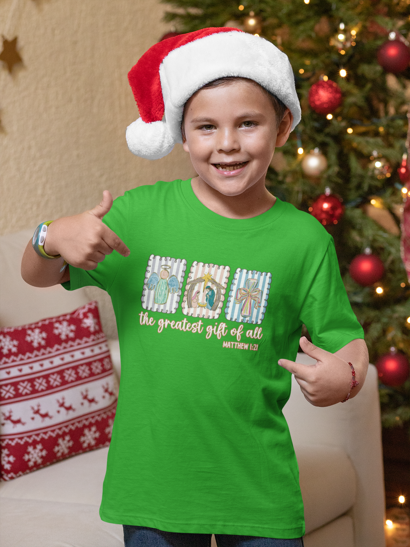 Greatest Gift Kid's Christmas T-Shirt
