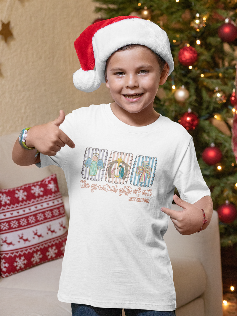 Greatest Gift Kid's Christmas T-Shirt
