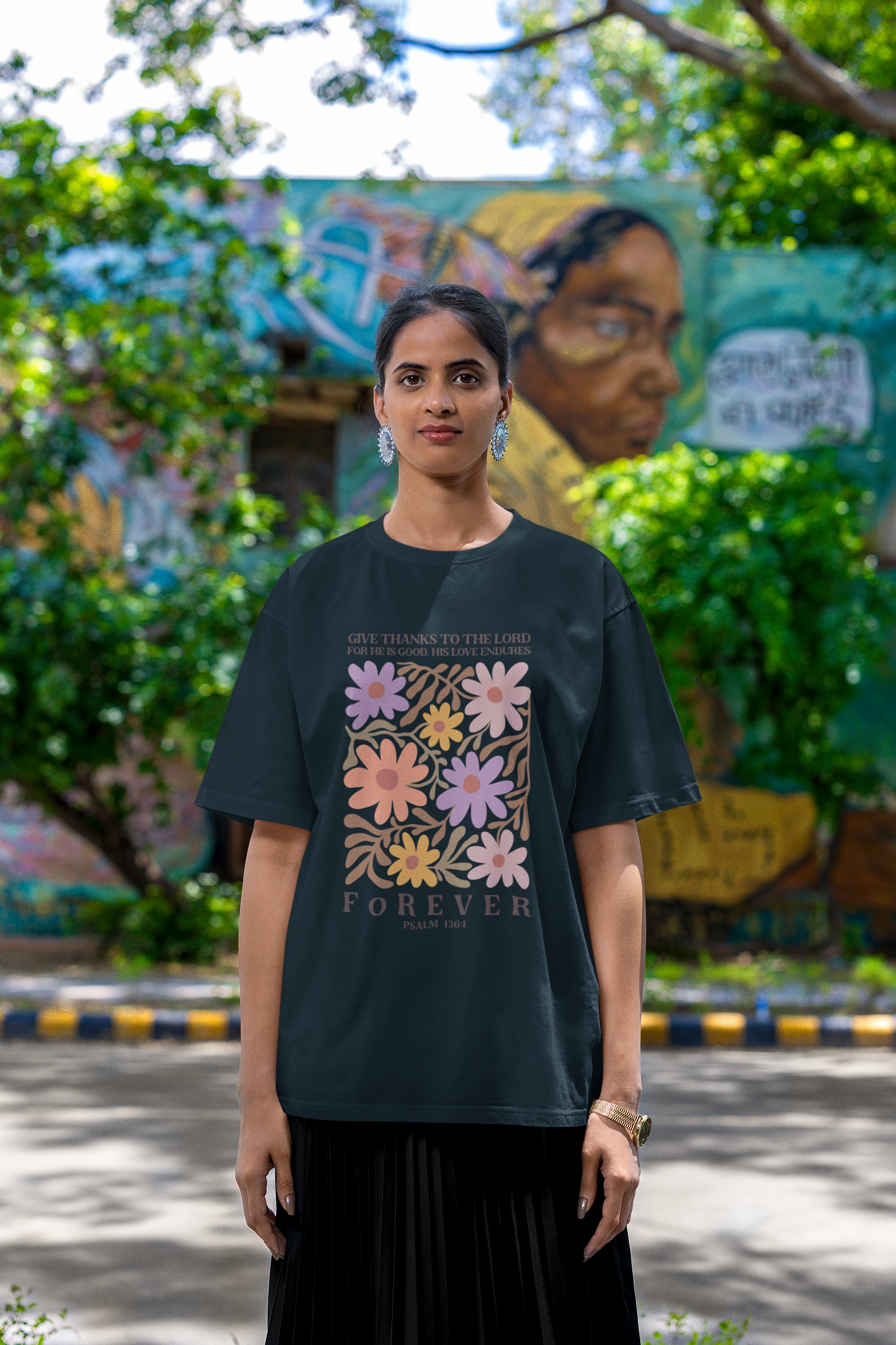 Give Thanks Oversized Standard T-Shirt