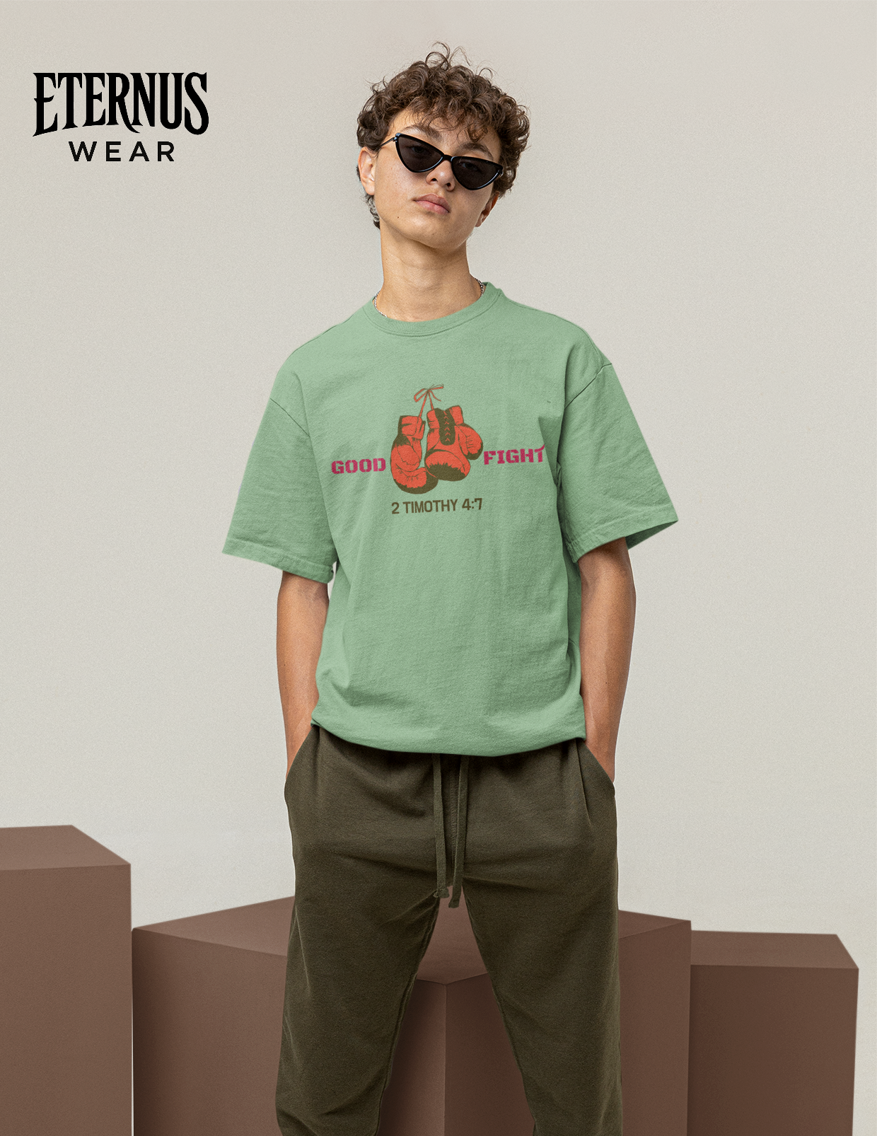 Good Fight Terry Oversized Tee