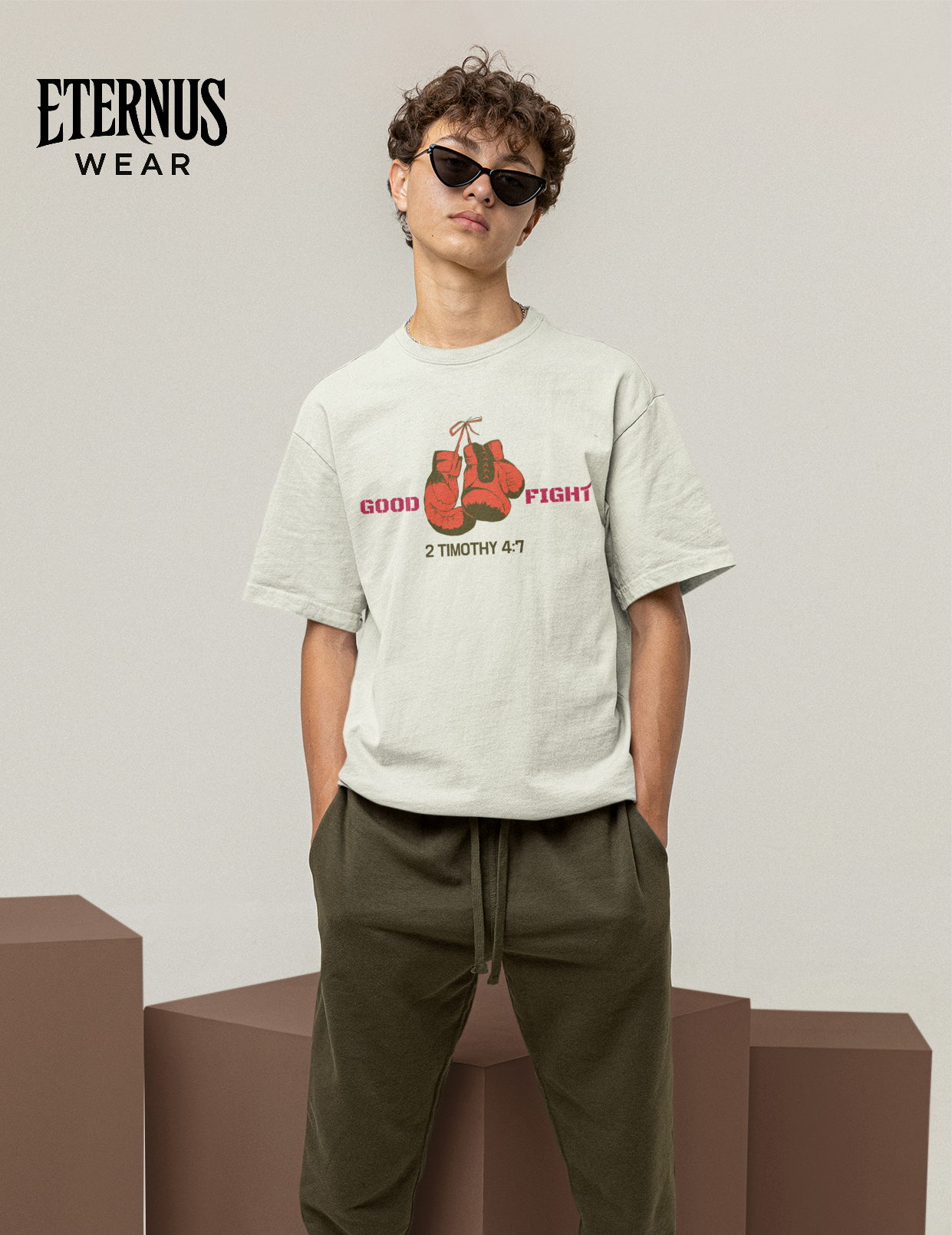 Good Fight Terry Oversized Tee