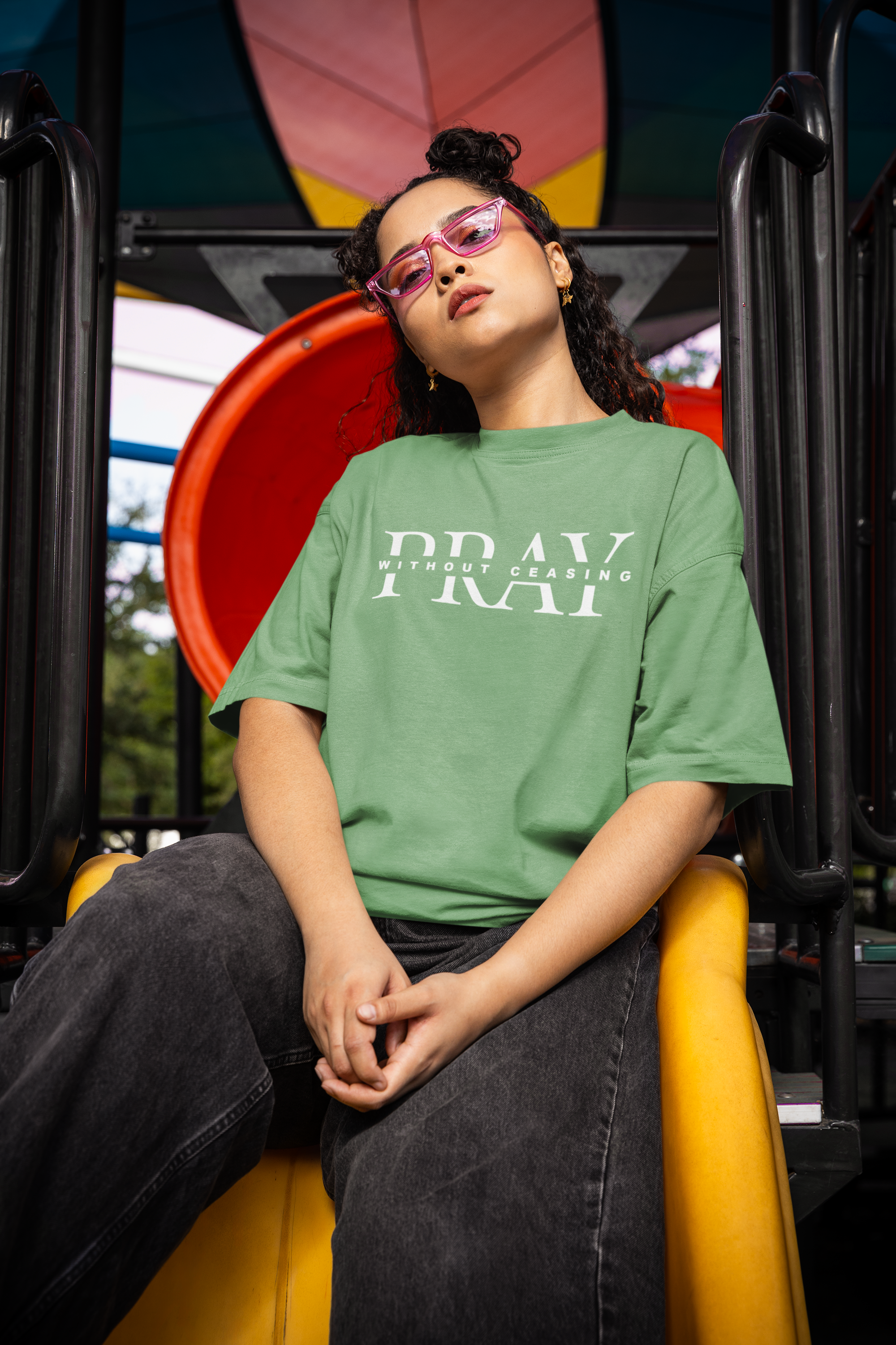 Pray Oversized Terry Tee