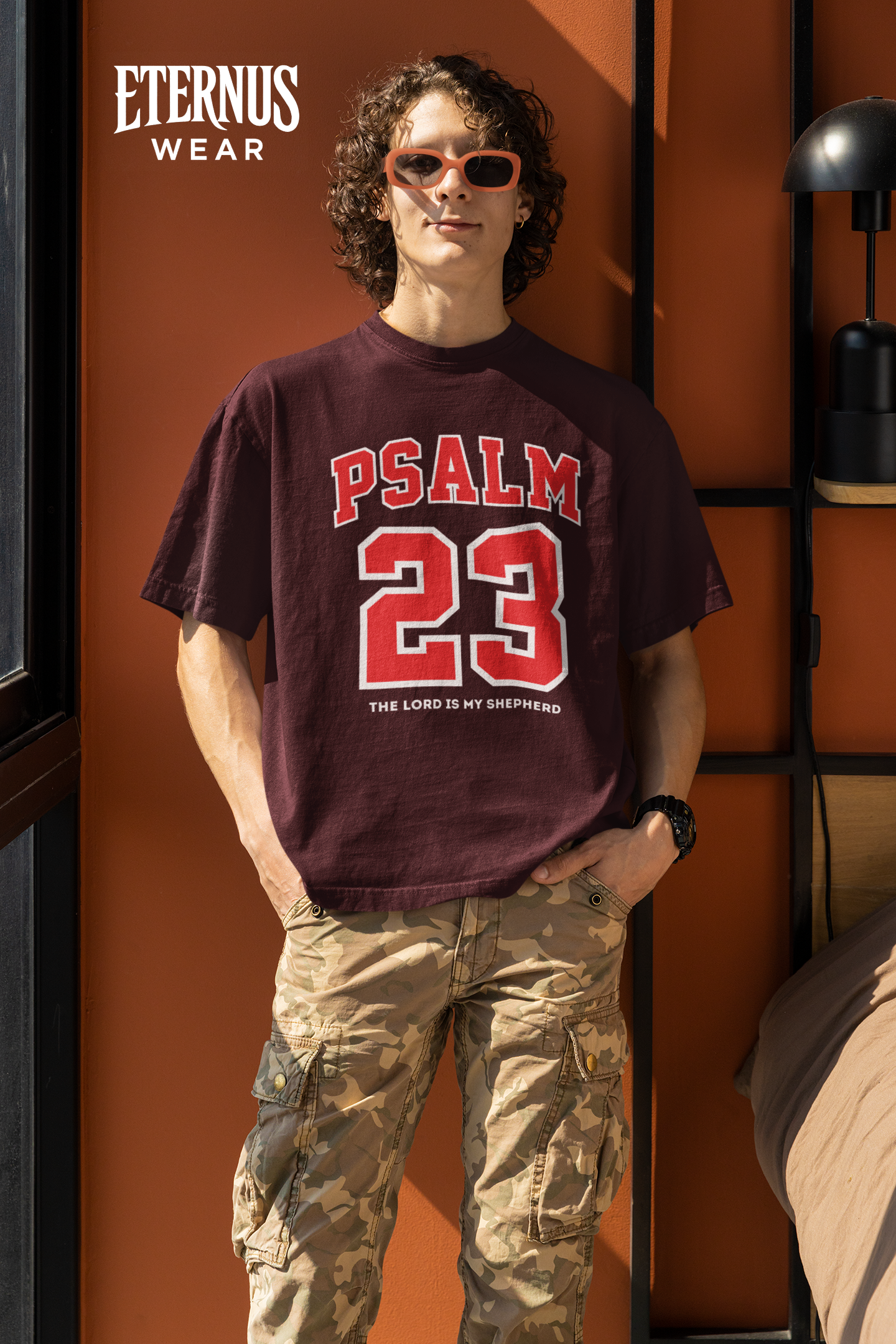 Psalm 23 oversized Christian t-shirt - Eternus Wear