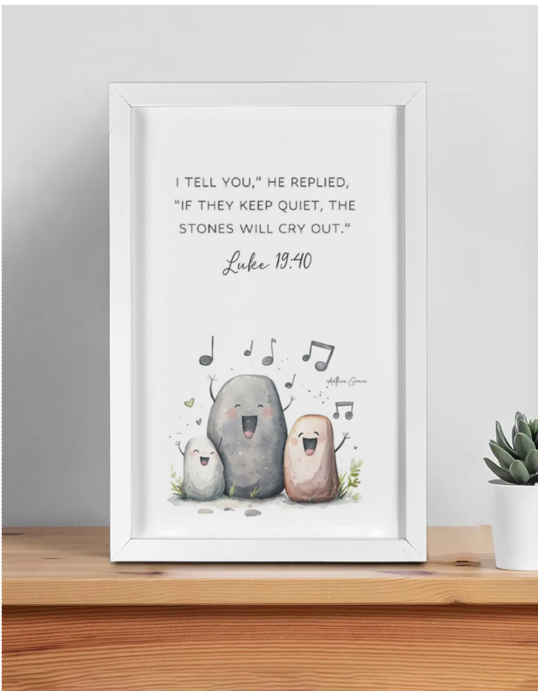 Stones will cry out Framed Wall Poster