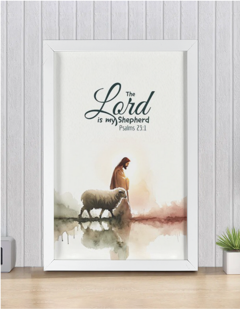 Lord is my Shepherd Framed Wall Poster