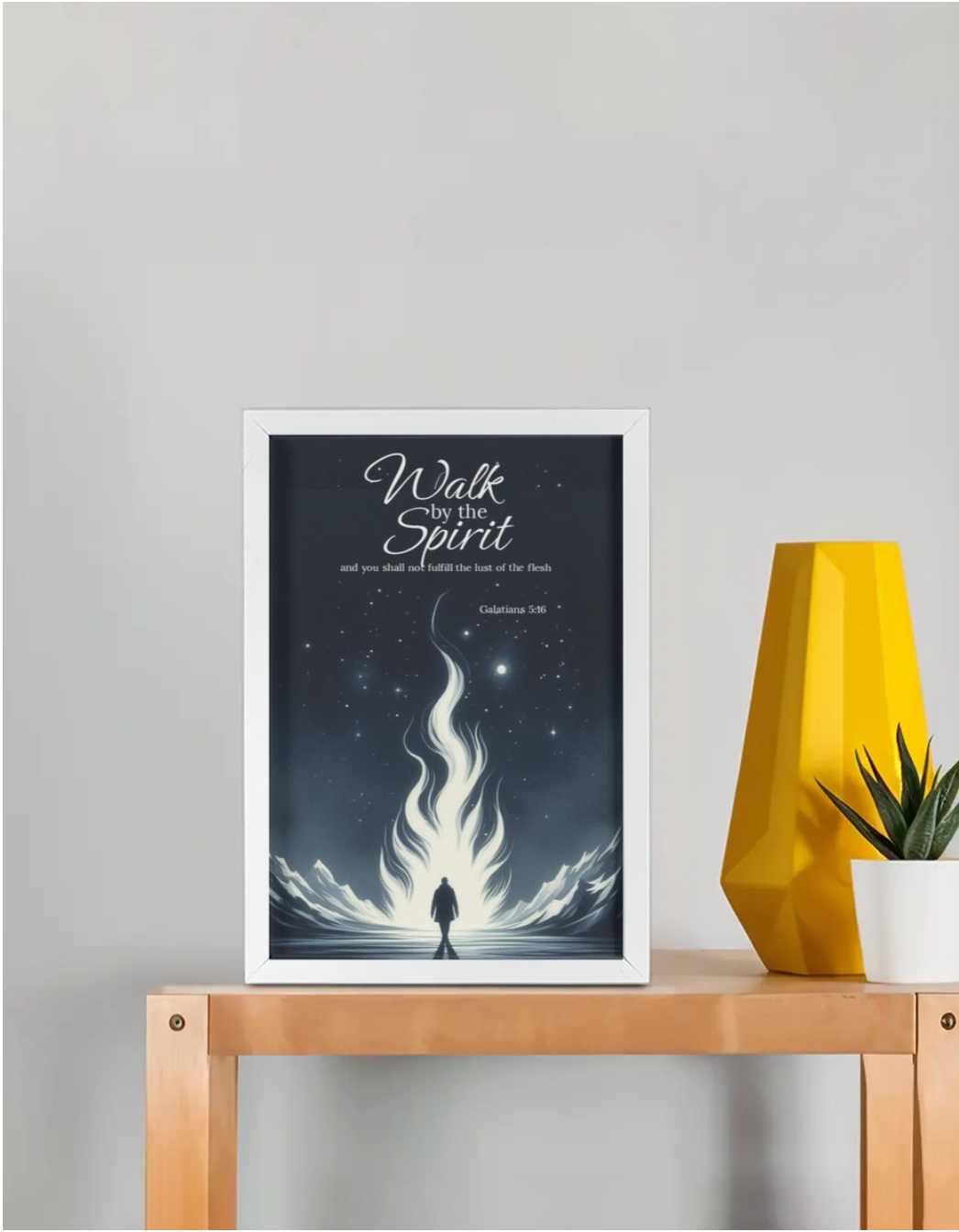Walk by Spirit Framed Wall Poster