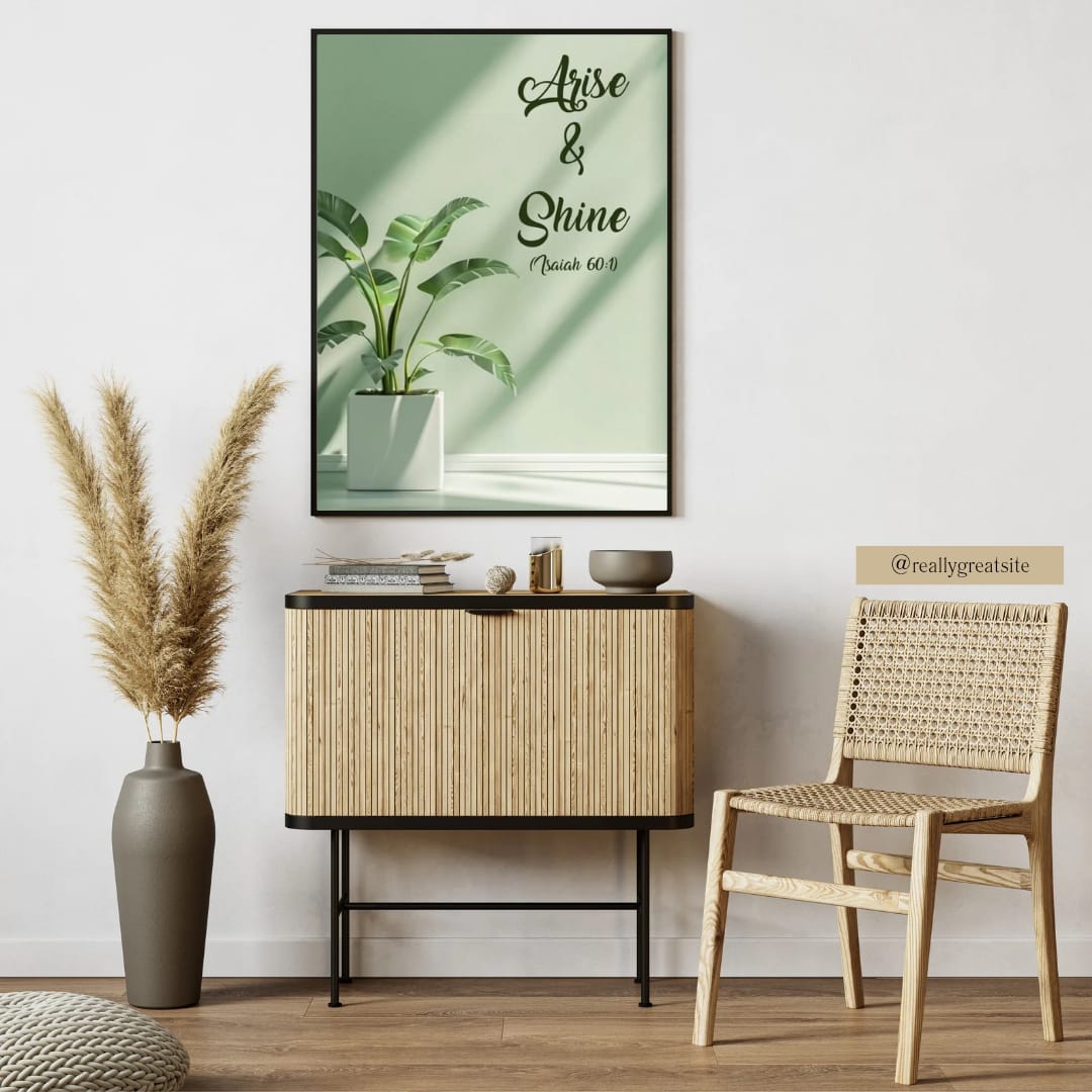 Arise & Shine Framed Wall Poster