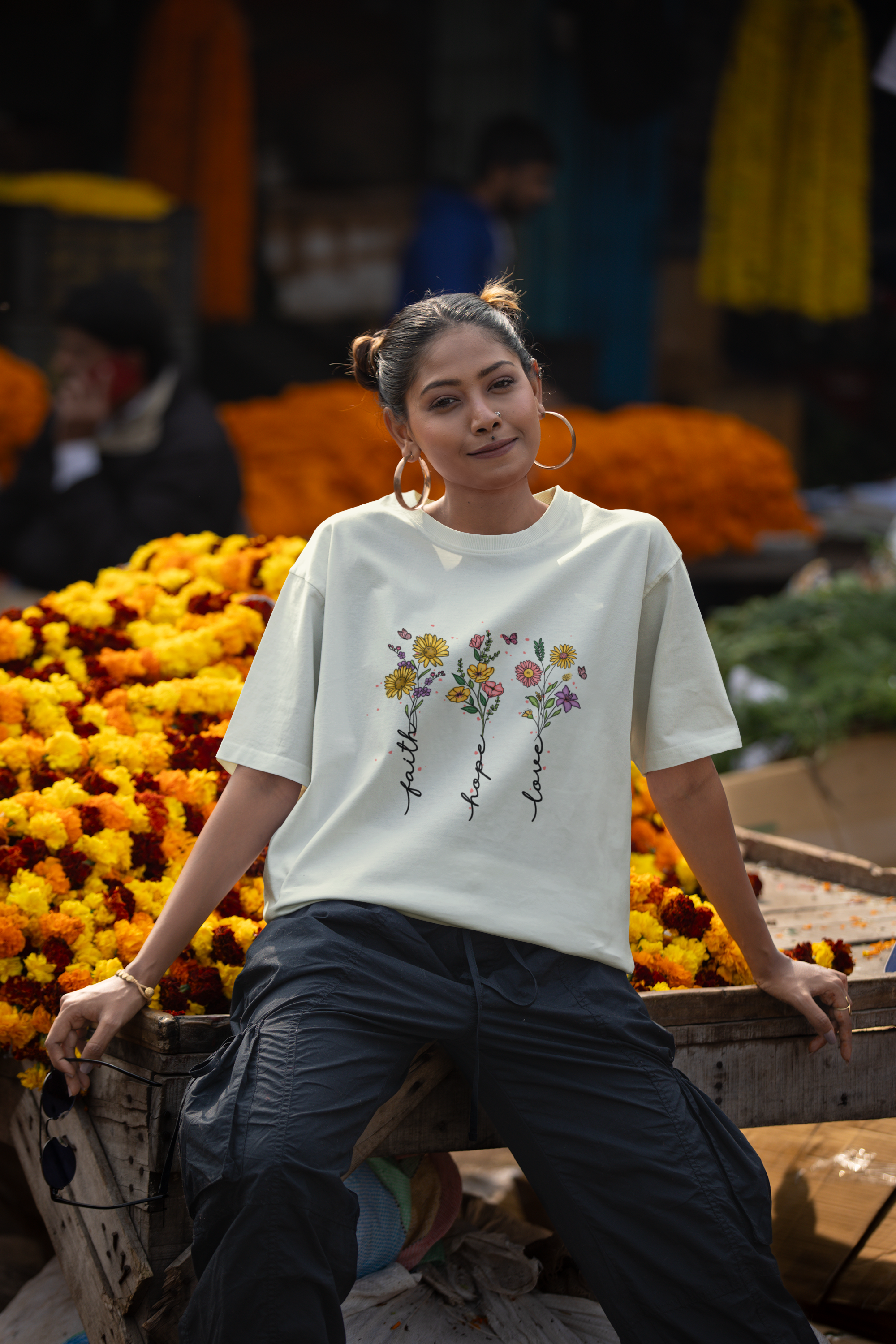 Faith Hope Love Oversized Classic T-Shirt